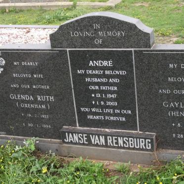 RENSBURG, janse van :: HENEGAN