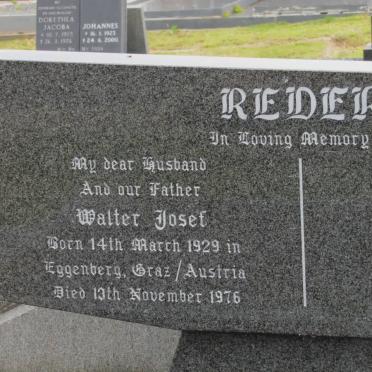 REDER Walter Josef 1929-1976