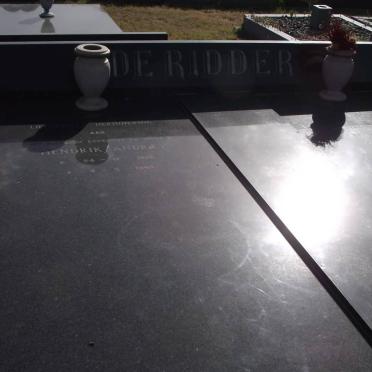 RIDDER Hendrik Andries, de 1936-1985 :: RIDDER Leon Hendrik, de 1960-1984