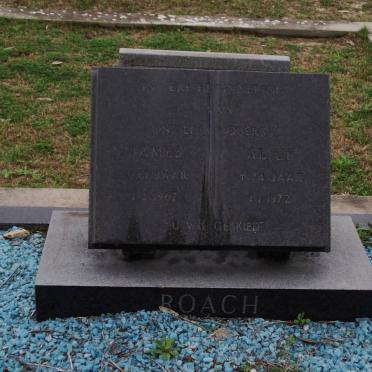 ROACH James -1962 &amp; Alice -1972