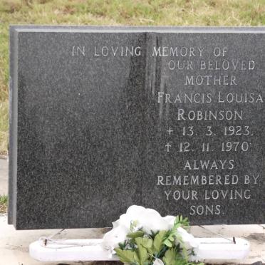 ROBINSON Francis Louisa 1923-1970