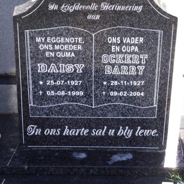 ROOYEN Daisy, van 1927- 1999 &amp; Ockert Harry 1927-2004 