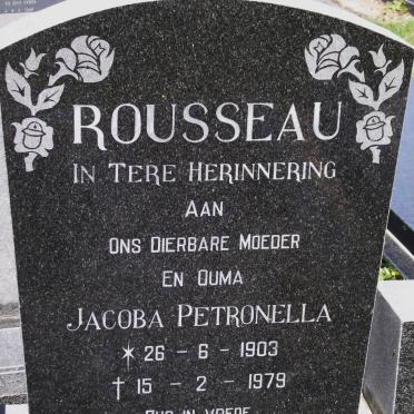 ROUSSEAU Jacoba Petronella 1903-1979