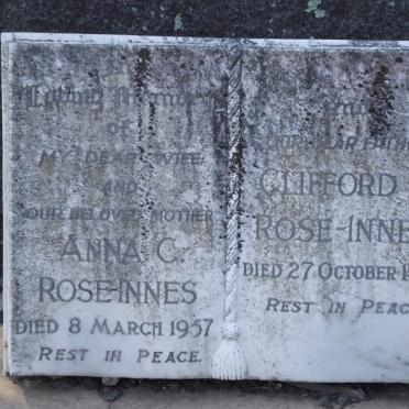 ROSE-INNES Anna C. -1957 &amp; Clifford A. -1958