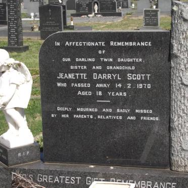 SCOTT Jeannette Darryl -1970