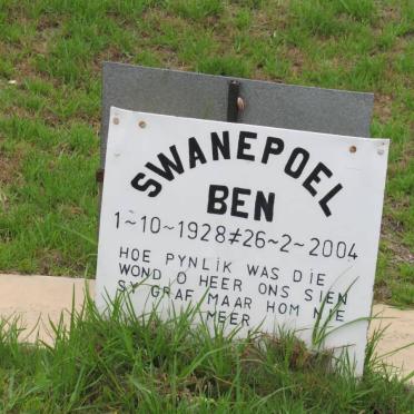 SWANEPOEL Benjamin Jacobus J. 1928-2004