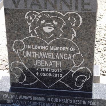 VIANNIE Umthawelanga Ubenathi 2012-2012