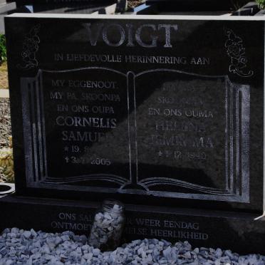 VOIGT Cornelis Samuel 1938-2005 &amp; Helena Jemimma 1940-
