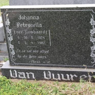 VUUREN Johanna Petronella 1924-1987