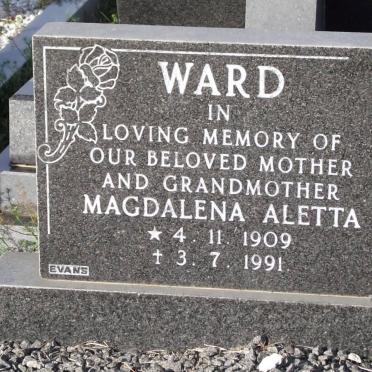 WARD Magdalena Aletta 1909-1991