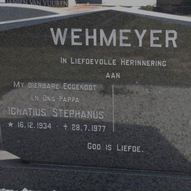 WEHMEYER Ignatius Stephanus 1934-1977