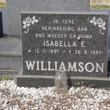 WILLIAMSON Isabella E. 1897-1982