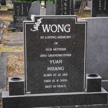 WONG Yuan Hsiang 1921-2000