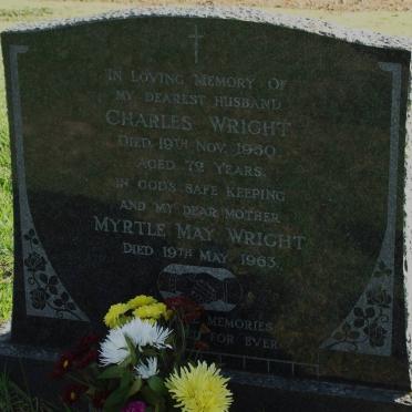WRIGHT Charles -1960 &amp; Myrtle May -1963