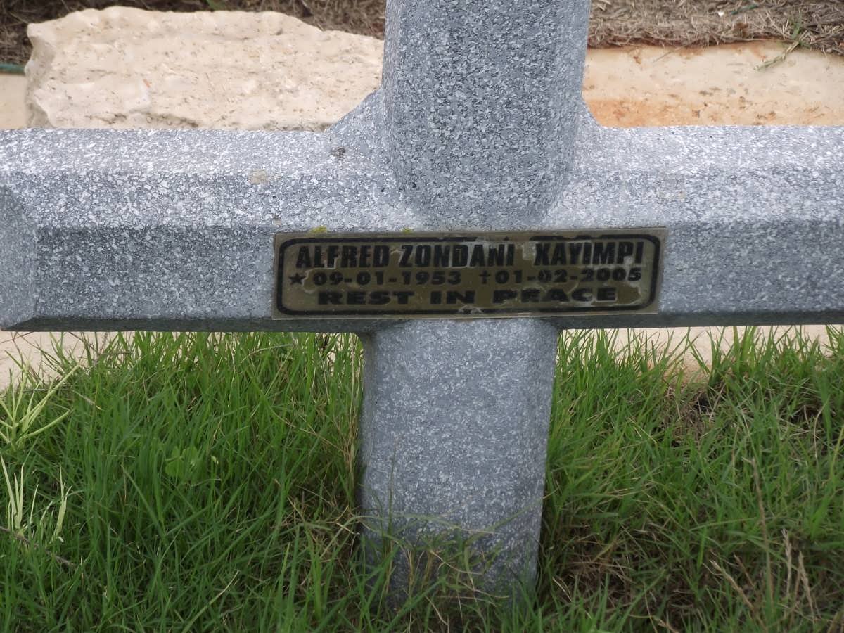 XAYIMPI Alfred Zondani 1953-2005