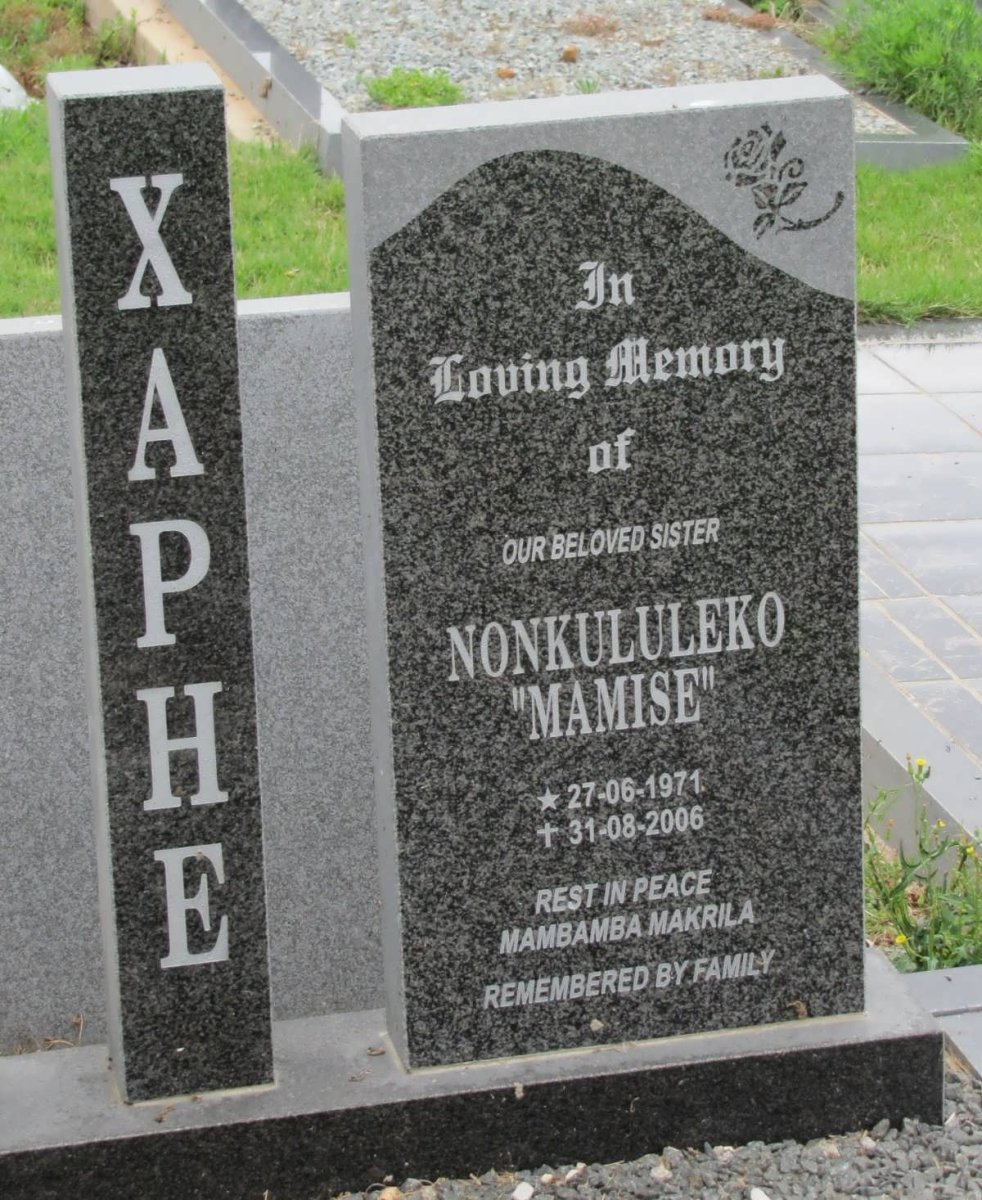XAPHE Nonkululeko 1971-2006