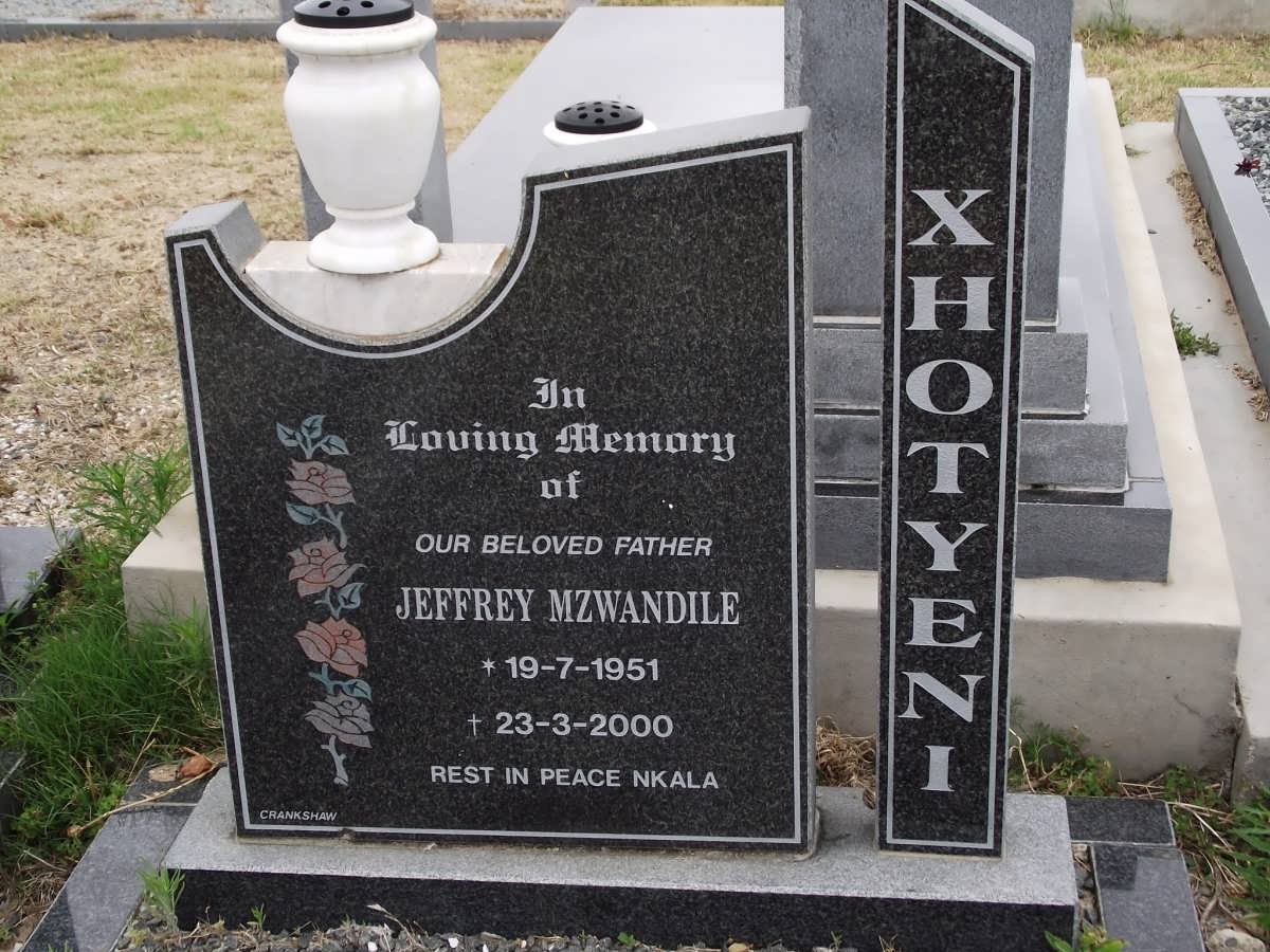 XHOTYENI Jeffrey Mzwandile 1951-2000