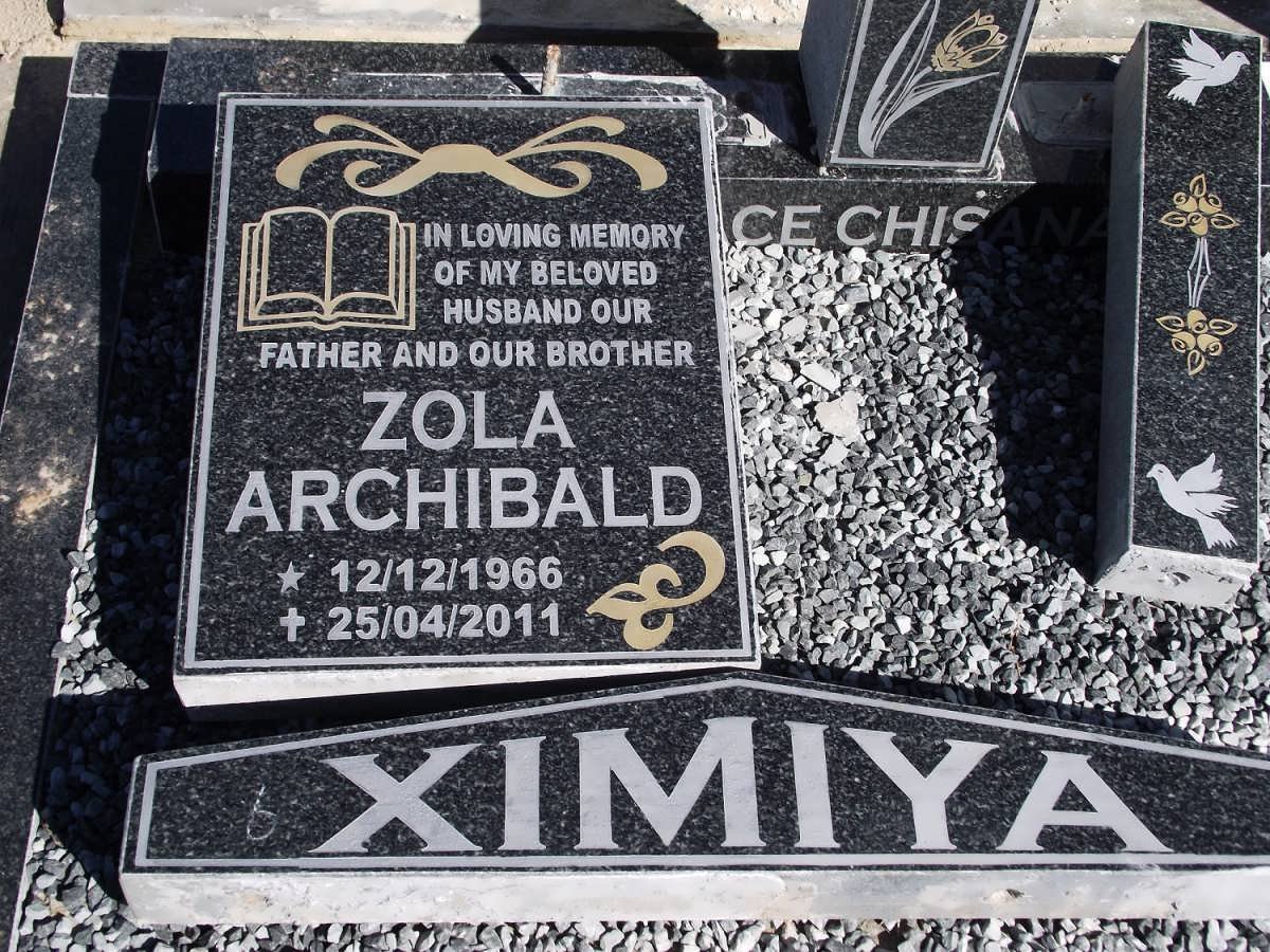 XIMIYA Zola Archibald 1966-2011