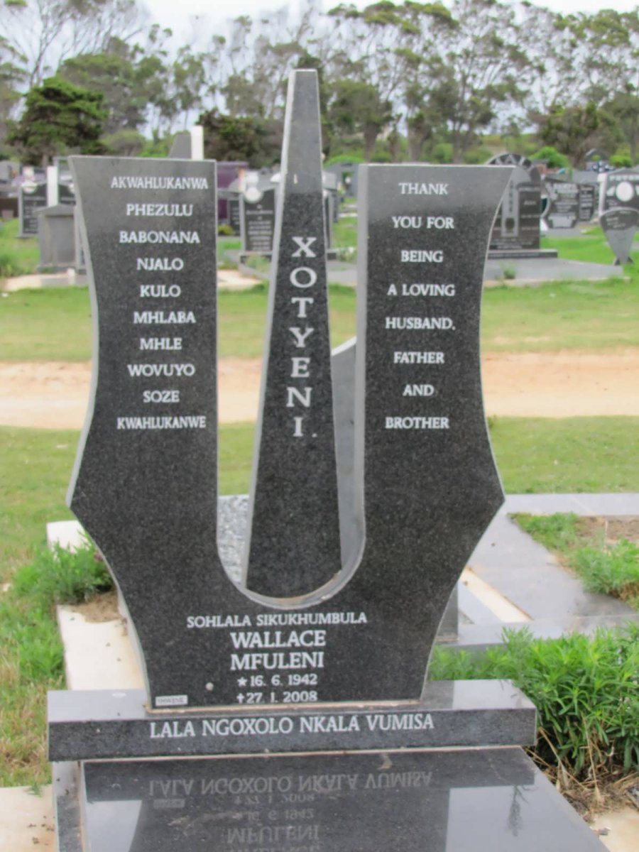 XOTYENI Wallace Mfuleni 1942-2008