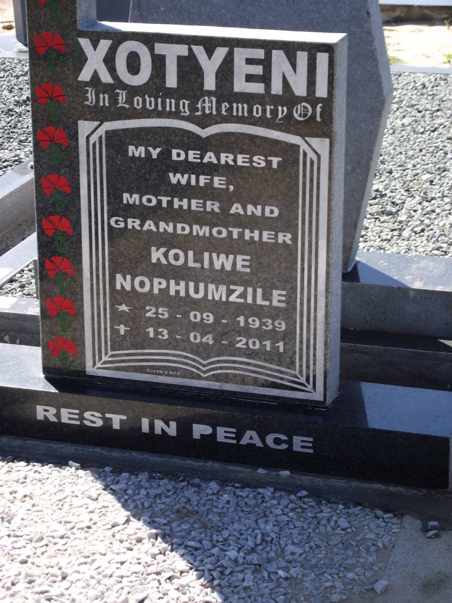 XOTYENI Koliwe Nophumzile 1939-2011