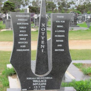 XOTYENI Wallace Mfuleni 1942-2008
