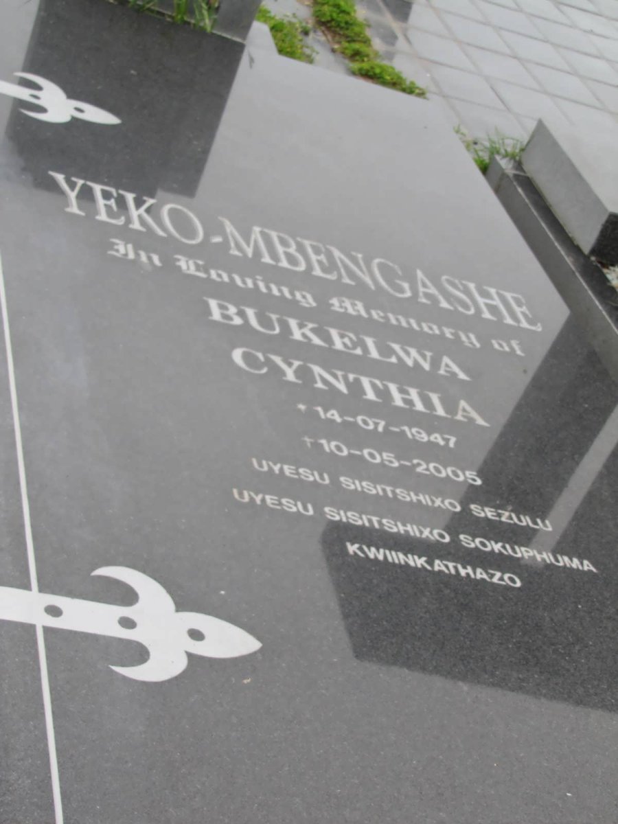 YEKO-MBENGASHE Bukelwa Cynthia 1947-2005