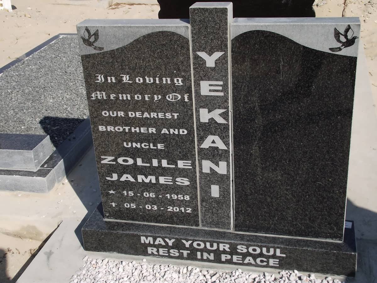 YEKANI Zolile James 1958-2012