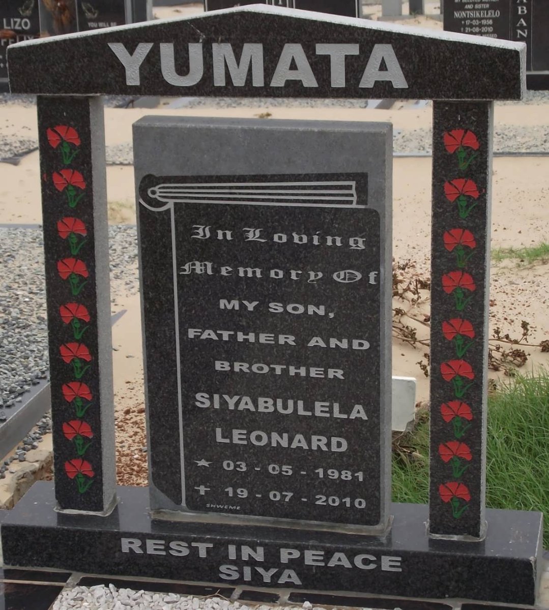 YUMATA Siyabulela Leonard 1981-2010