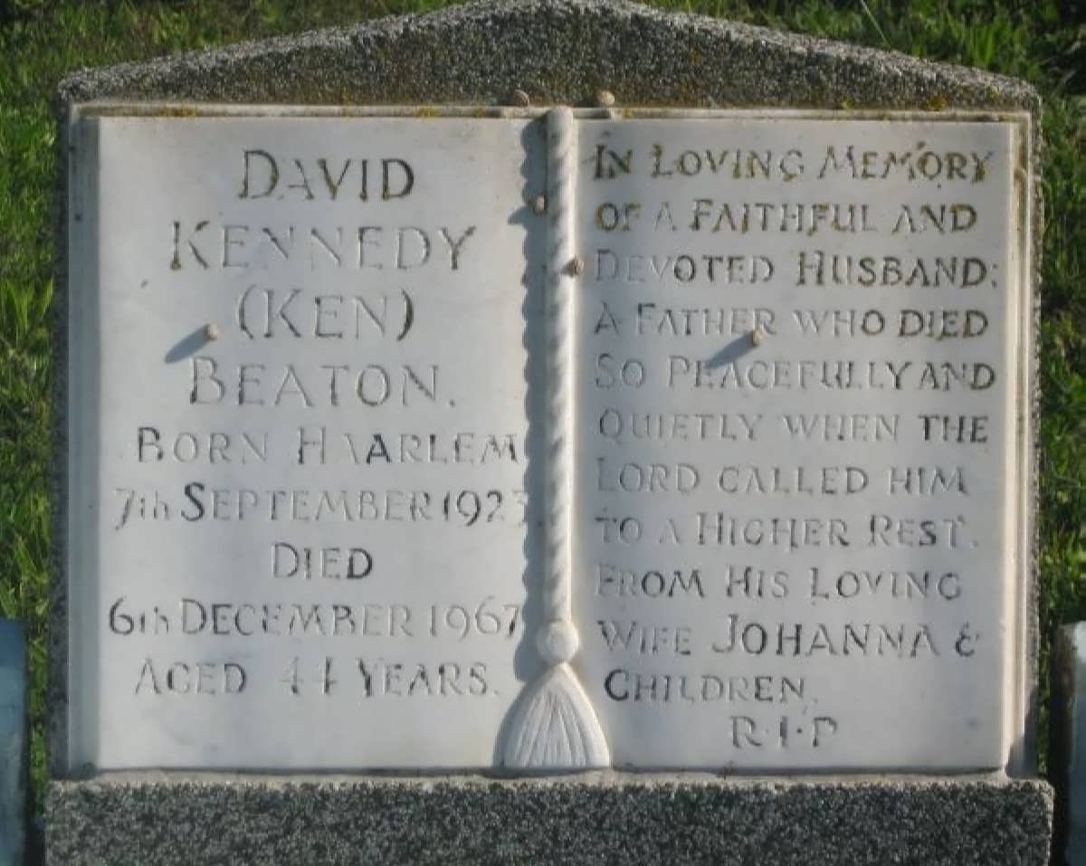 BEATON David Kennedy 1923-1967