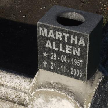 ALLEN Martha 1957-2009