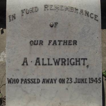 ALLWRIGHT A. -1945