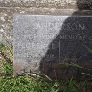 ANDERSON Florence 1916-1988