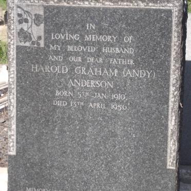 ANDERSON Harold Graham 1910-1956