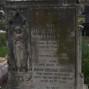 ASPELING Johan Gustaaf -1941 &amp; Susan Maria VERMAAK 1864-1938