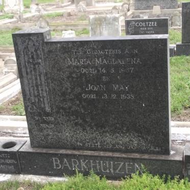 BARKHUIZEN Maria Magdalena -1967 :: BARKHUIZEN Joan May -1938