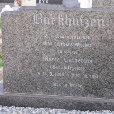 BARKHUIZEN Maria Catherina nee STRYDOM 1898-1951
