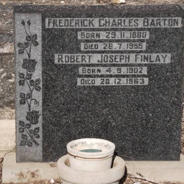 BARTON Frederick Charles 1880-1955 :: FINLAY Robert Joseph 1902-1963