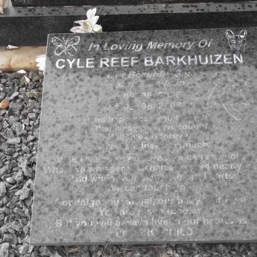 BARKHUIZEN Cyle Reef 2006-2008