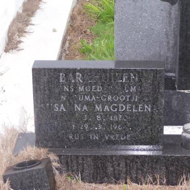 BARKHUIZEN Susanna Magdalena 1870-1964