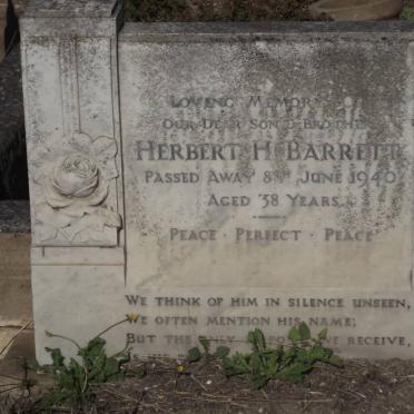 BARRETT Herbert H. -1940