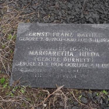 BATHKE Ernest Franz 1902-1952 &amp; Margaretha Hilda BURNETT 1904-1995