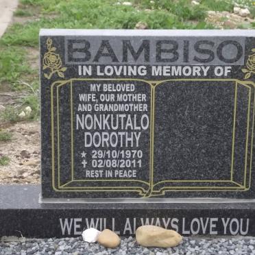 BAMBISO Nonkutalo Dorothy 1970-2011