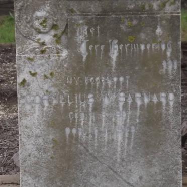BARNARD Cornelius 1891-1969