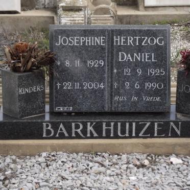 BARKHUIZEN Hertzog Daniel 1925-1990 &amp; Josephine 1929-2004