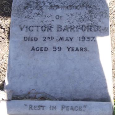 BARFORD Victor -1937