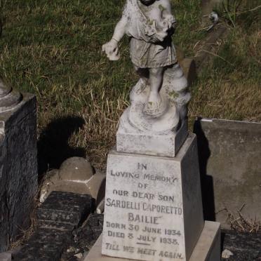 BAILIE Sardelli Caporetto 1934-1938