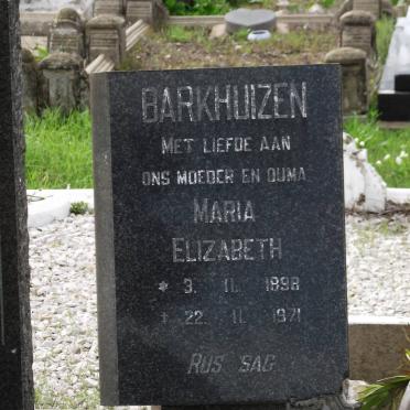 BARKHUIZEN Maria Elizabeth 1898-1971