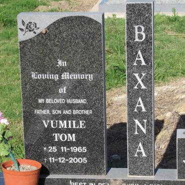 BAXANA Vumile Tom 1965-2005