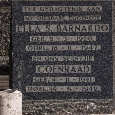 BARNARDO Ella S. 1920-1947 :: BARNARDO Coenraad 1941-1942