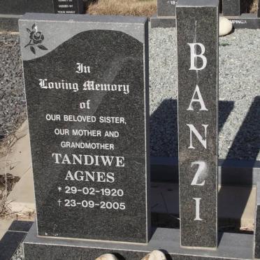 BANZI Tandiwe Agnes 1920-2005